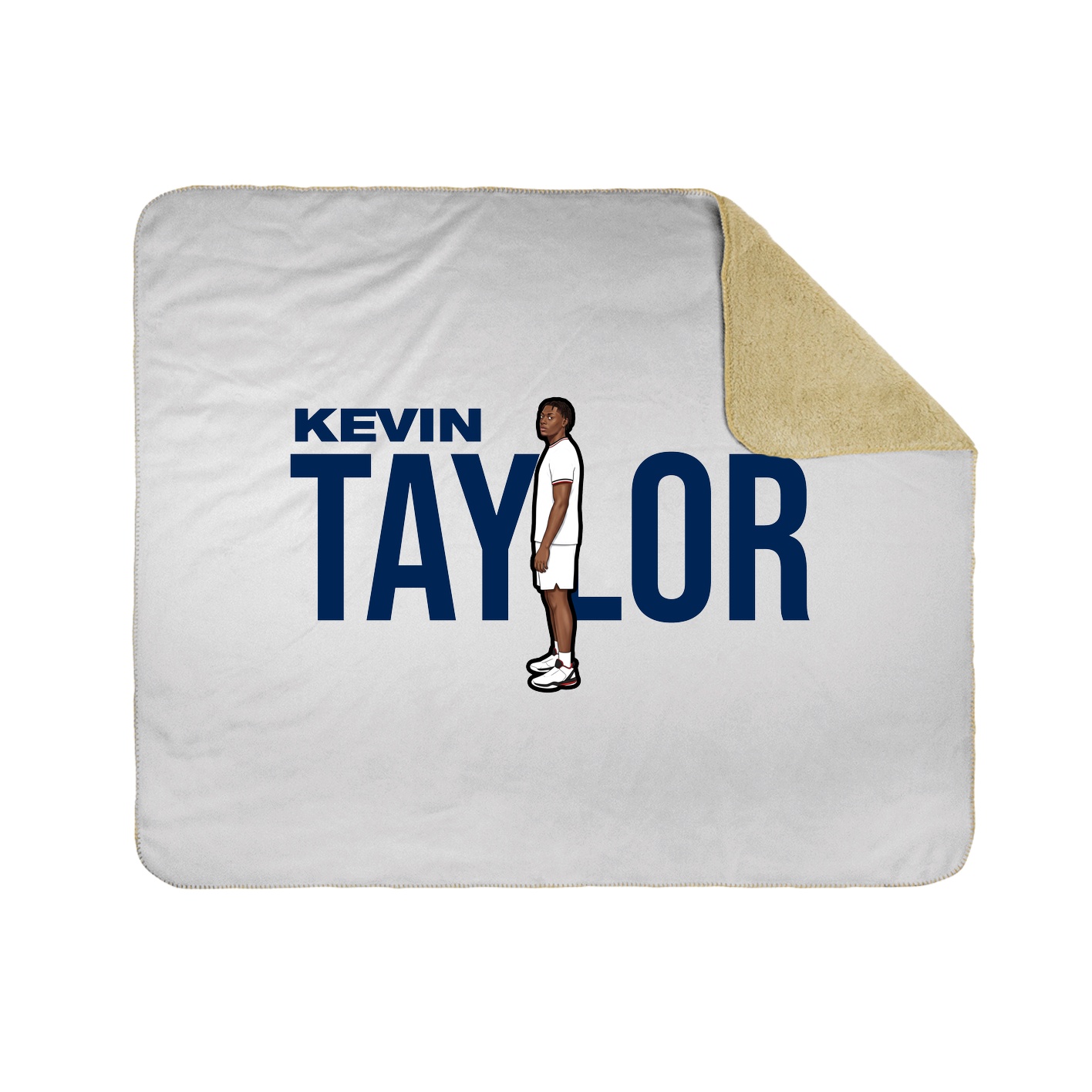 Throw Blanket — Player Name in White