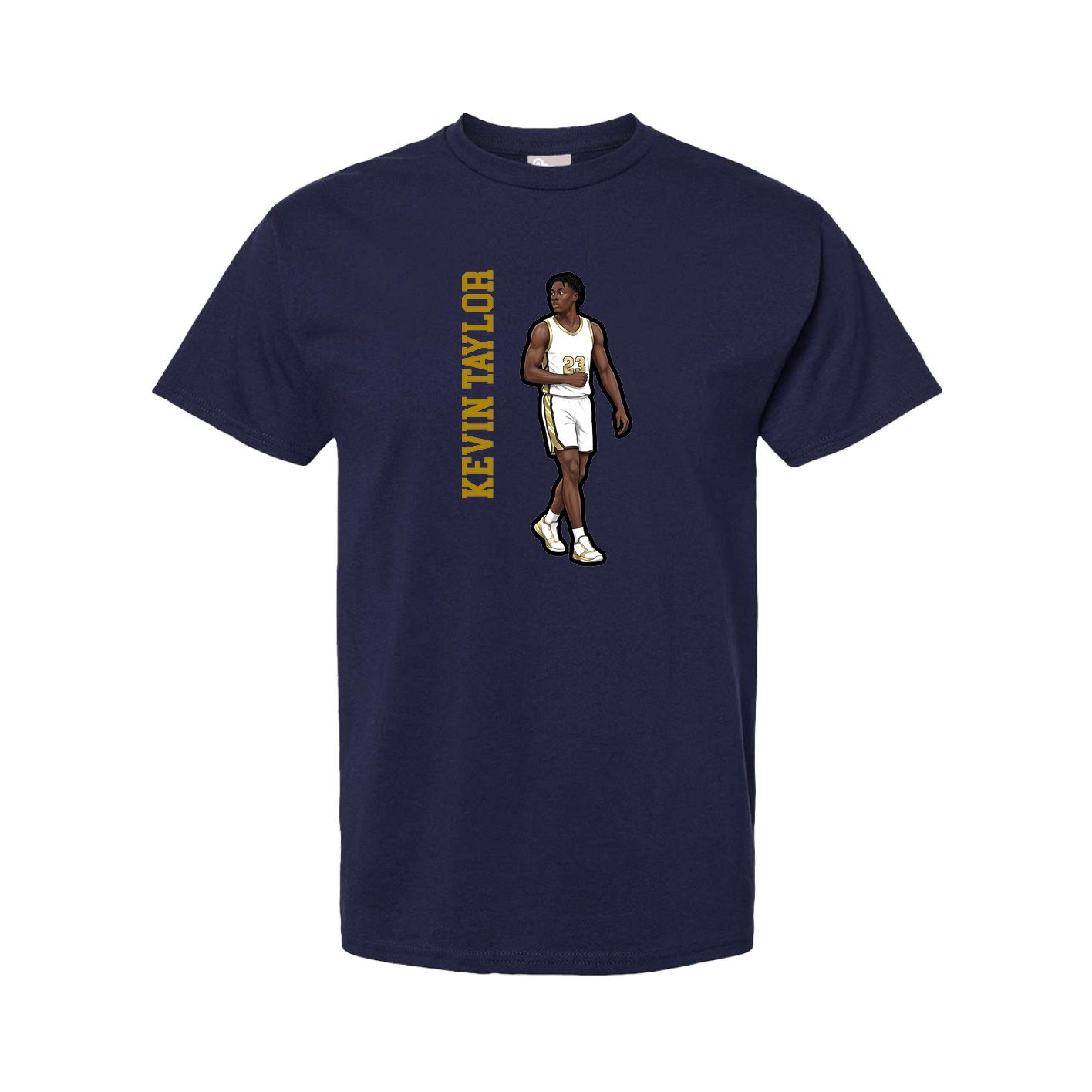 Tee — Name Vertical in Navy