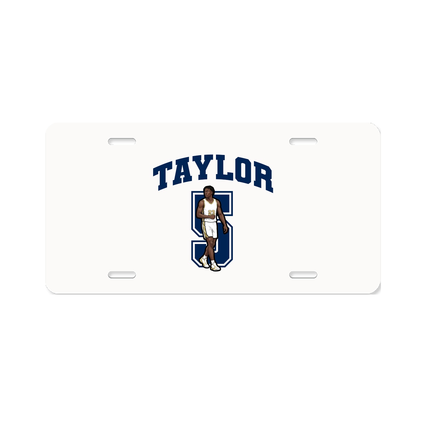 License Plate — Number in Classic