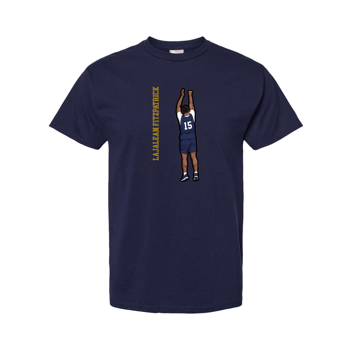Youth Tee — Name Vertical in Navy