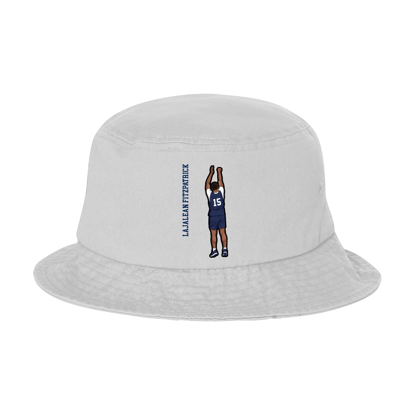 Bucket Cap — Name Vertical in White