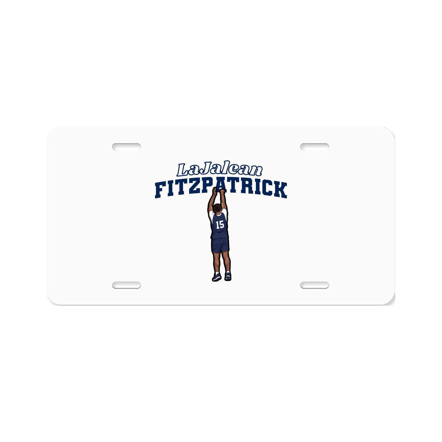 License Plate — Name Arch in Classic
