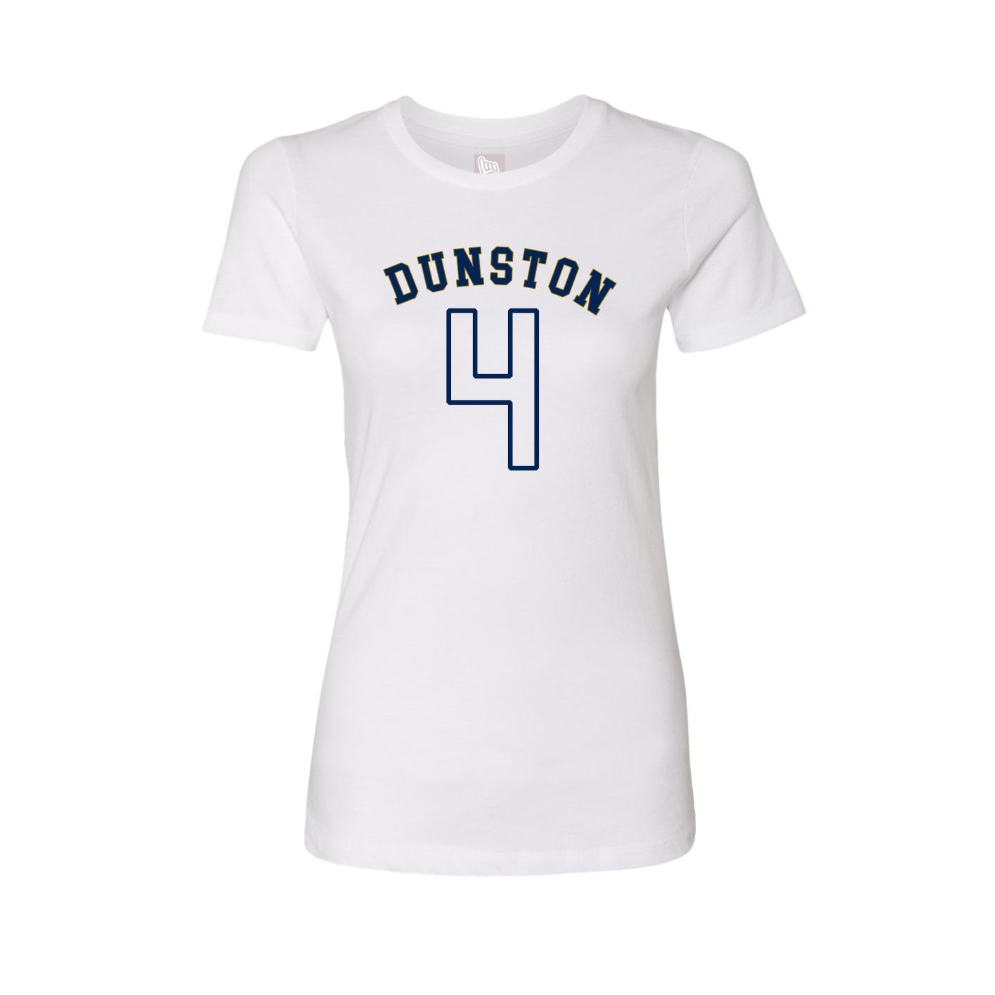 Fitted Women's Tee — Shirsey Arch in White