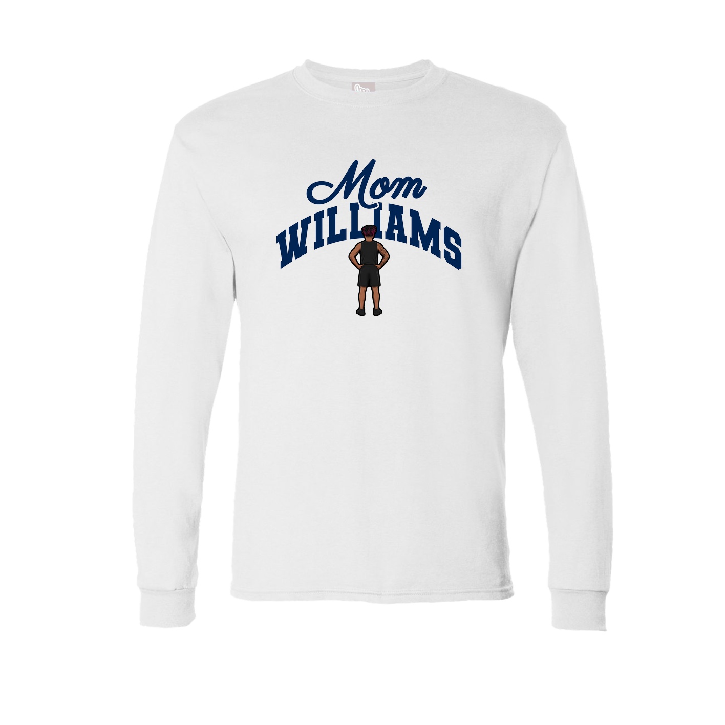Long Sleeve Tee — Mothers Day Arch in White