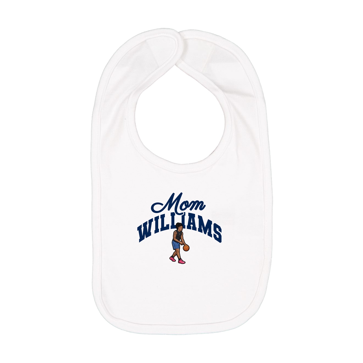 Infant Bib — Mothers Day Arch in White