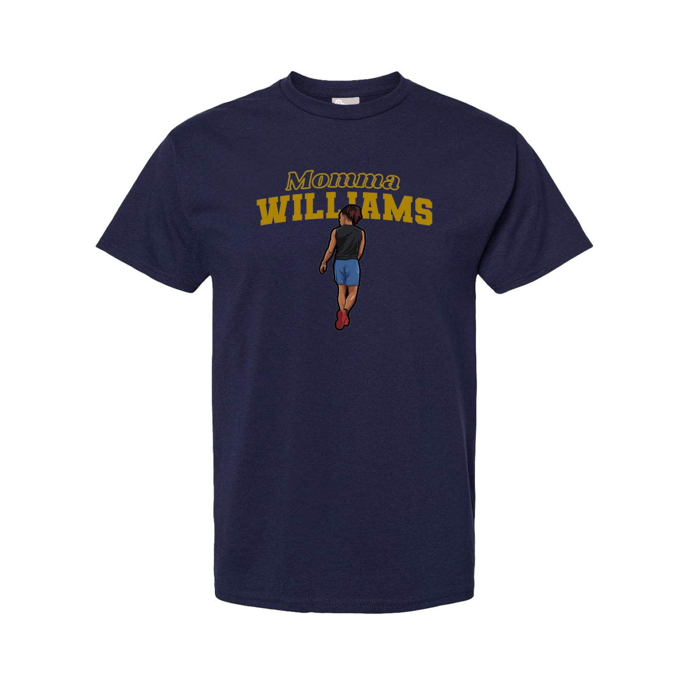 Youth Tee — Mothers Day Block in Navy