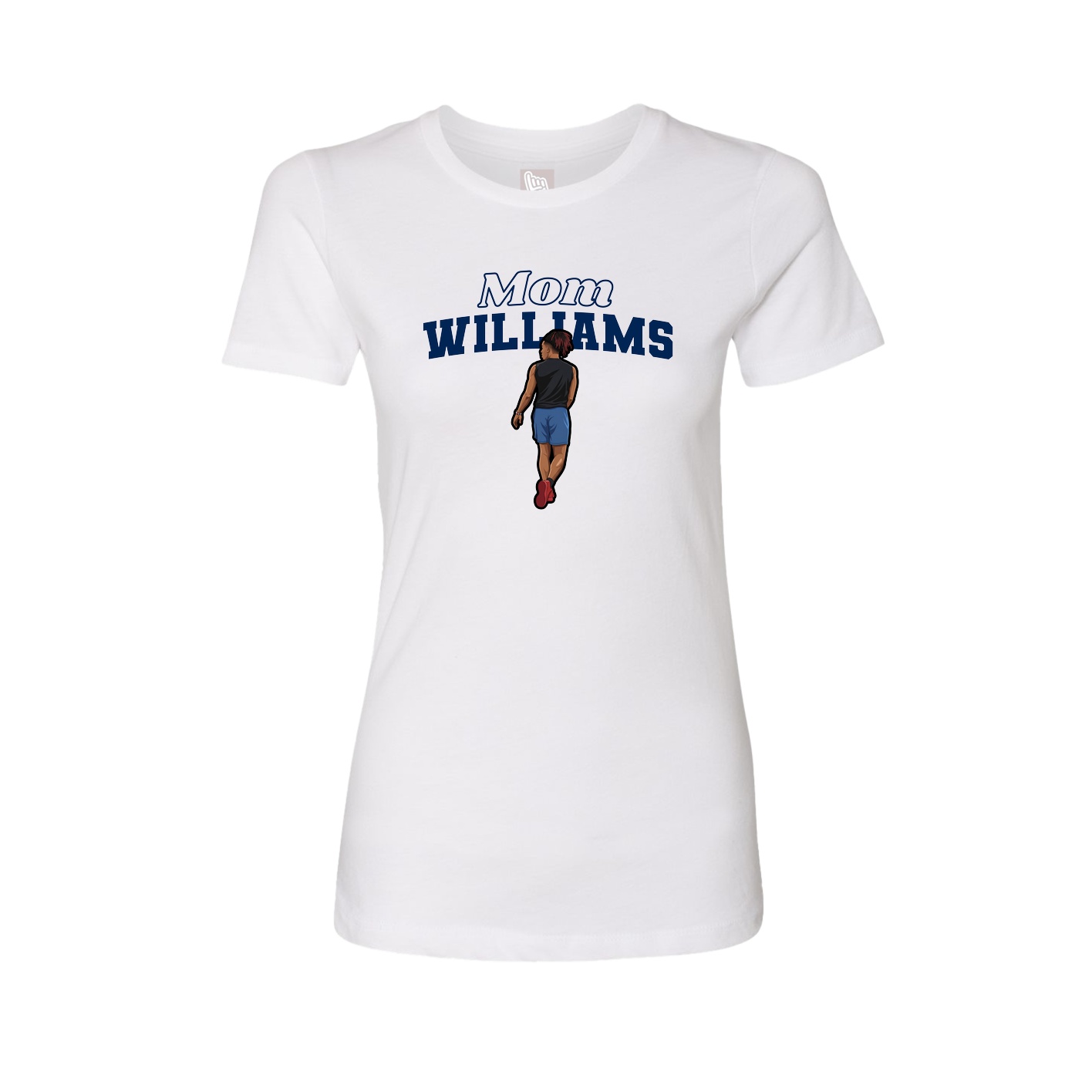 Womens Tee — Mothers Day Block in White