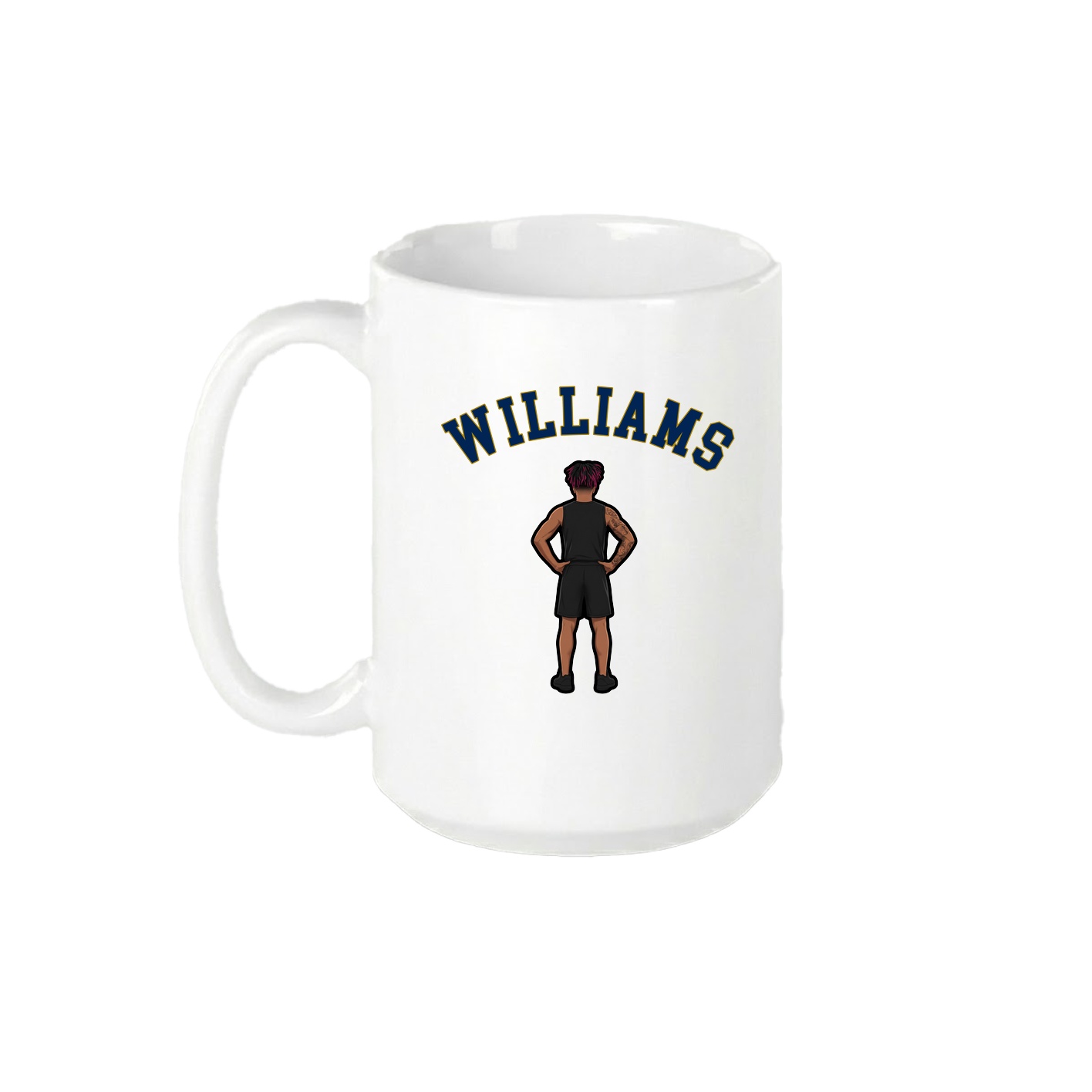 15oz Coffee Mug — Shirsey Arch in White