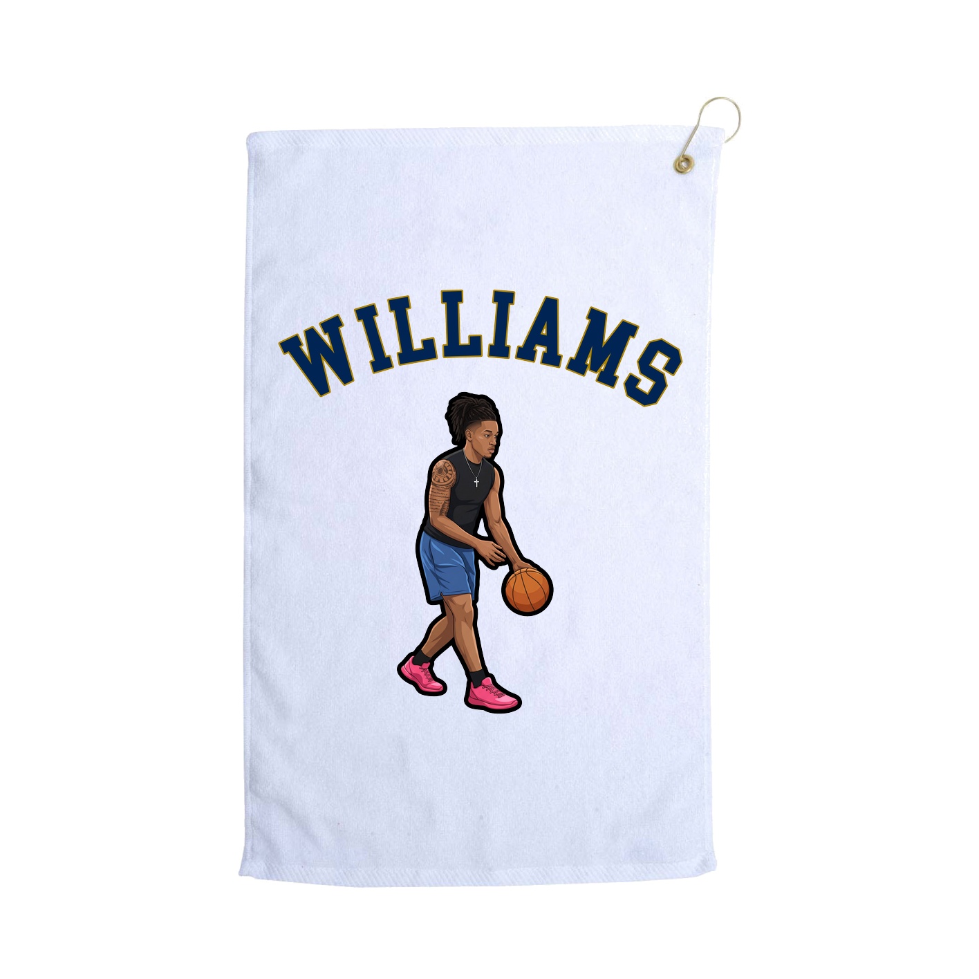 Golf Towel — Shirsey Arch in White