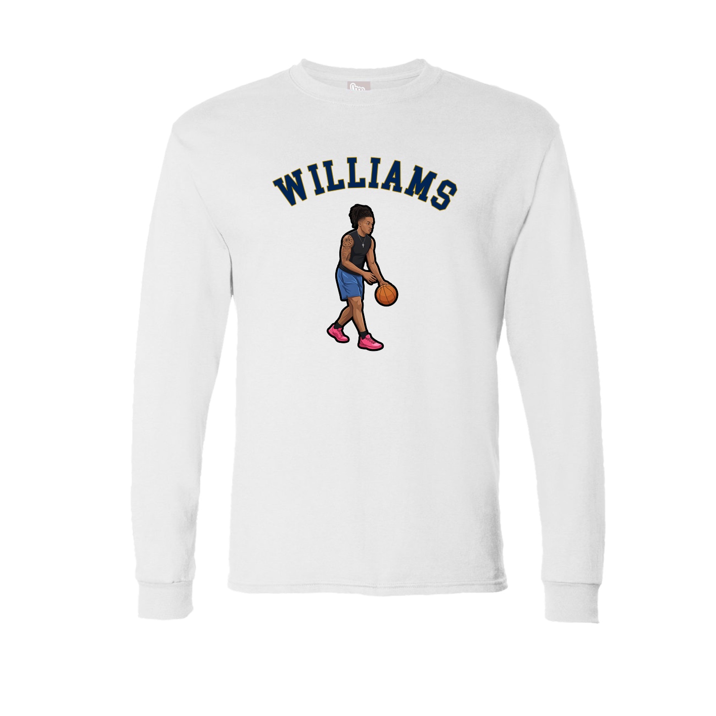 Long Sleeve Tee — Shirsey Arch in White