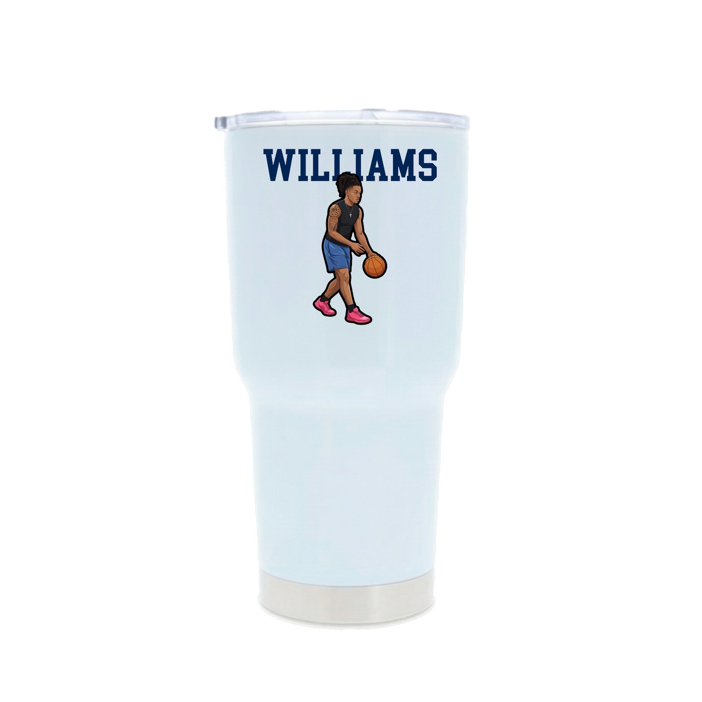 30oz Stainless Steel Tumbler — Shirsey in White