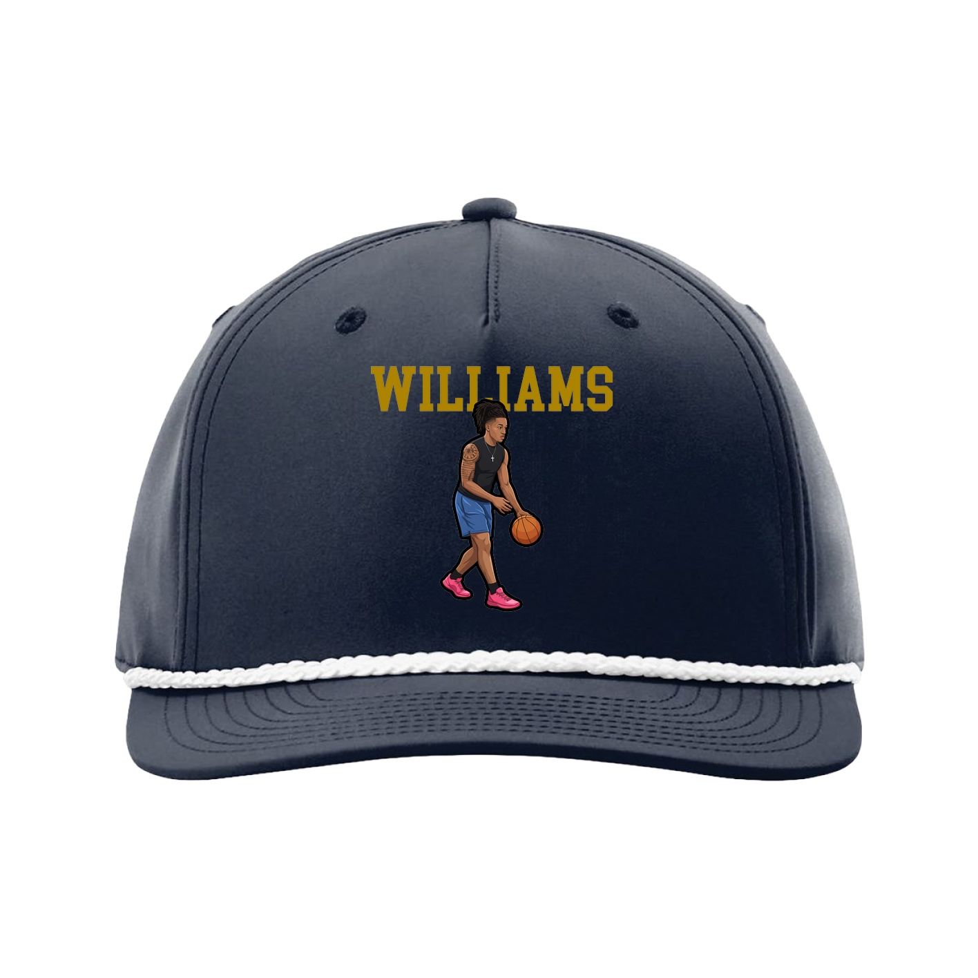 Five-Panel Classic Rope Cap — Shirsey in Navy