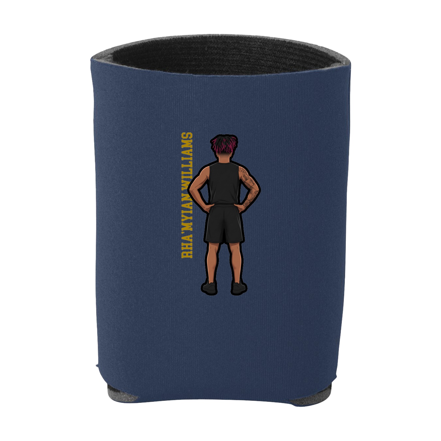 Can Holder — Name Vertical in Navy