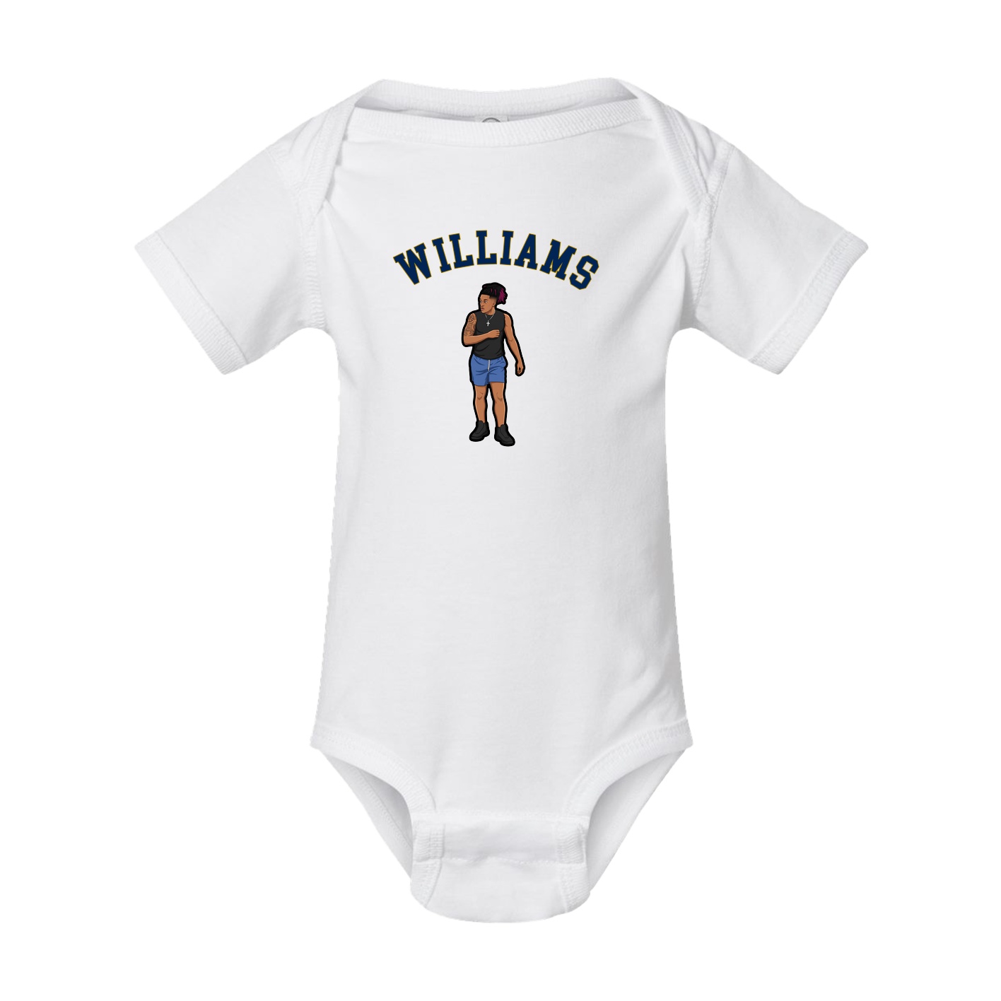 Baby Onesie — Shirsey Arch in White