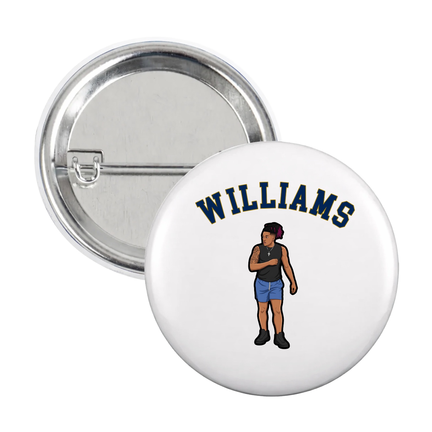Game Day Button — Shirsey Arch in White