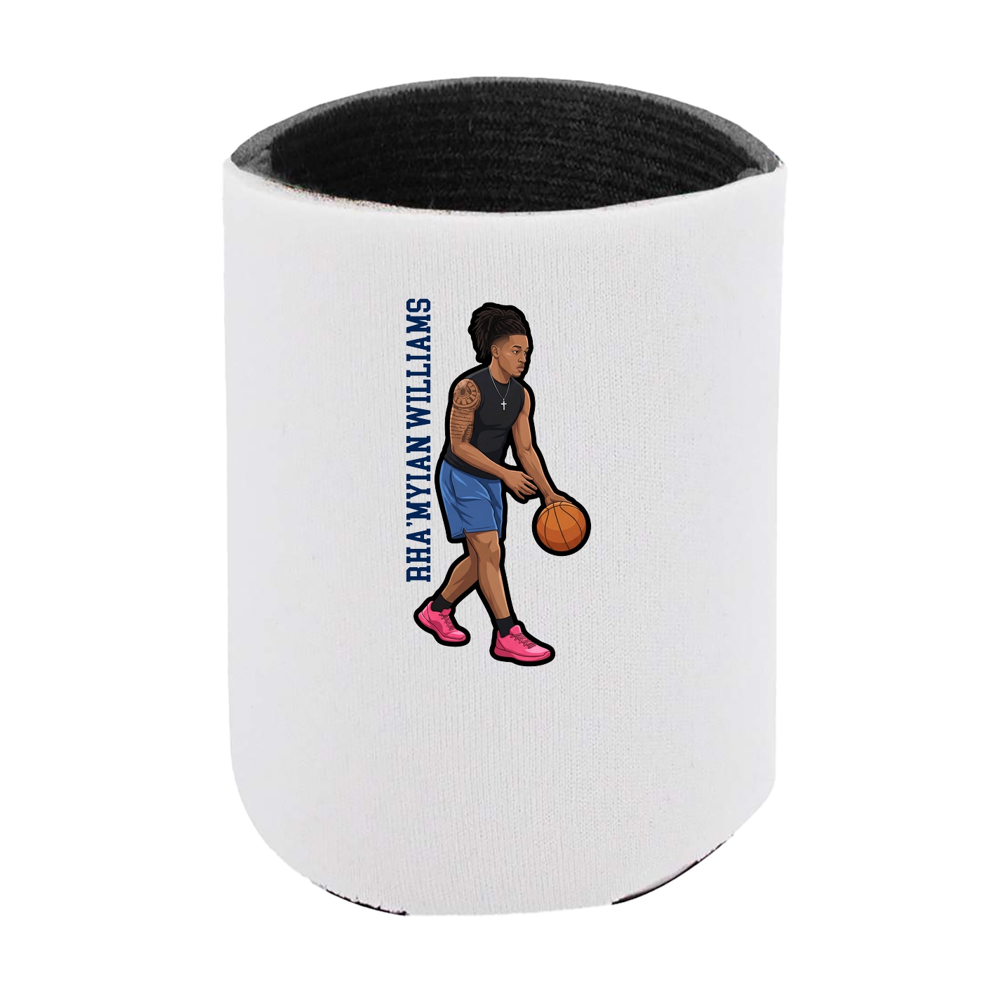 Can Holder — Name Vertical in White