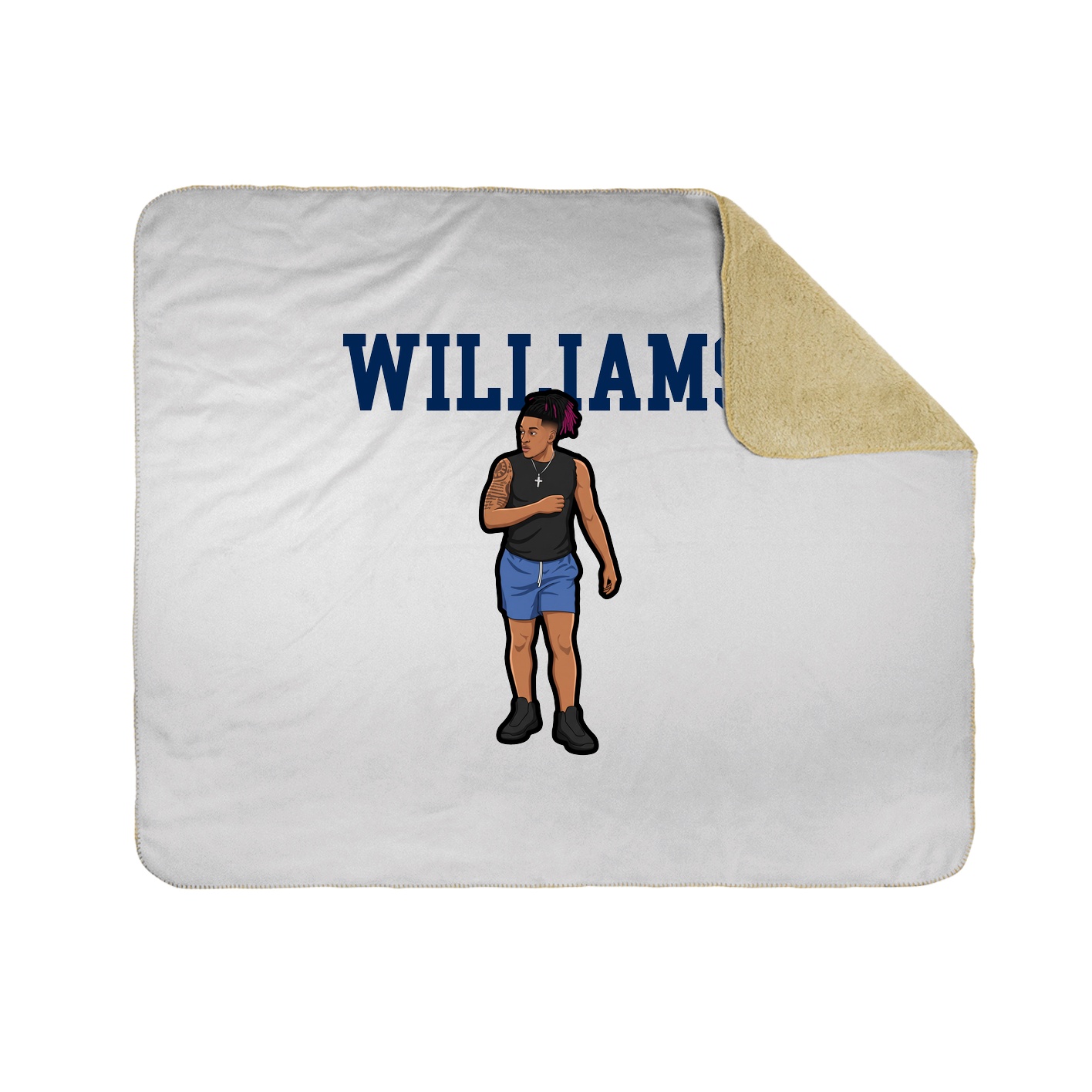 Throw Blanket — Shirsey in White
