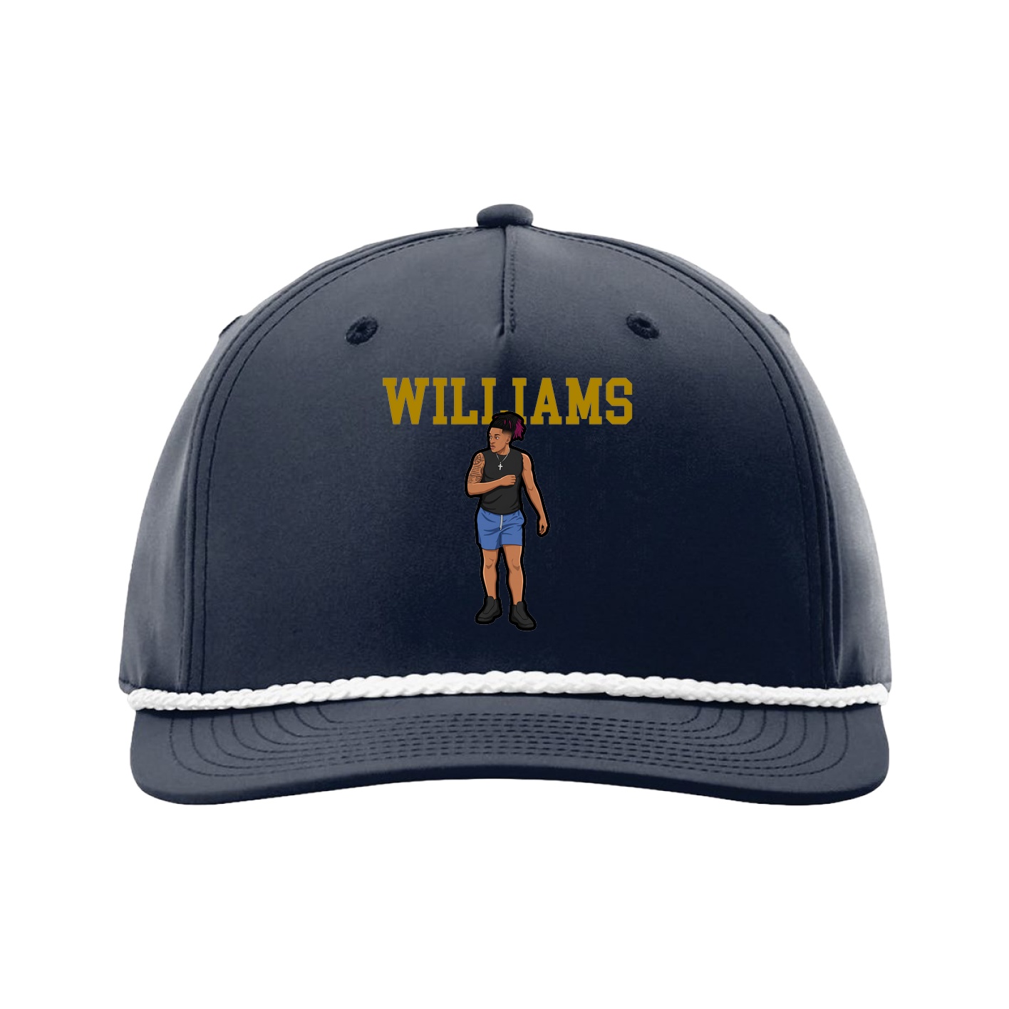 Five-Panel Classic Rope Cap — Shirsey in Navy