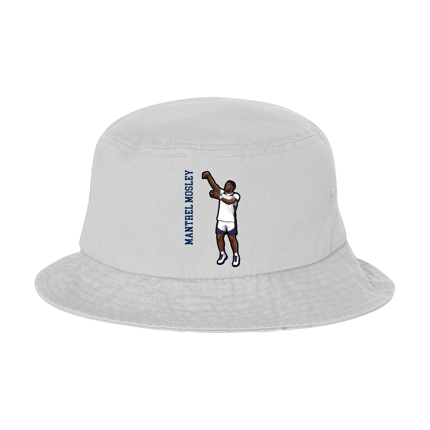 Bucket Cap — Name Vertical in White