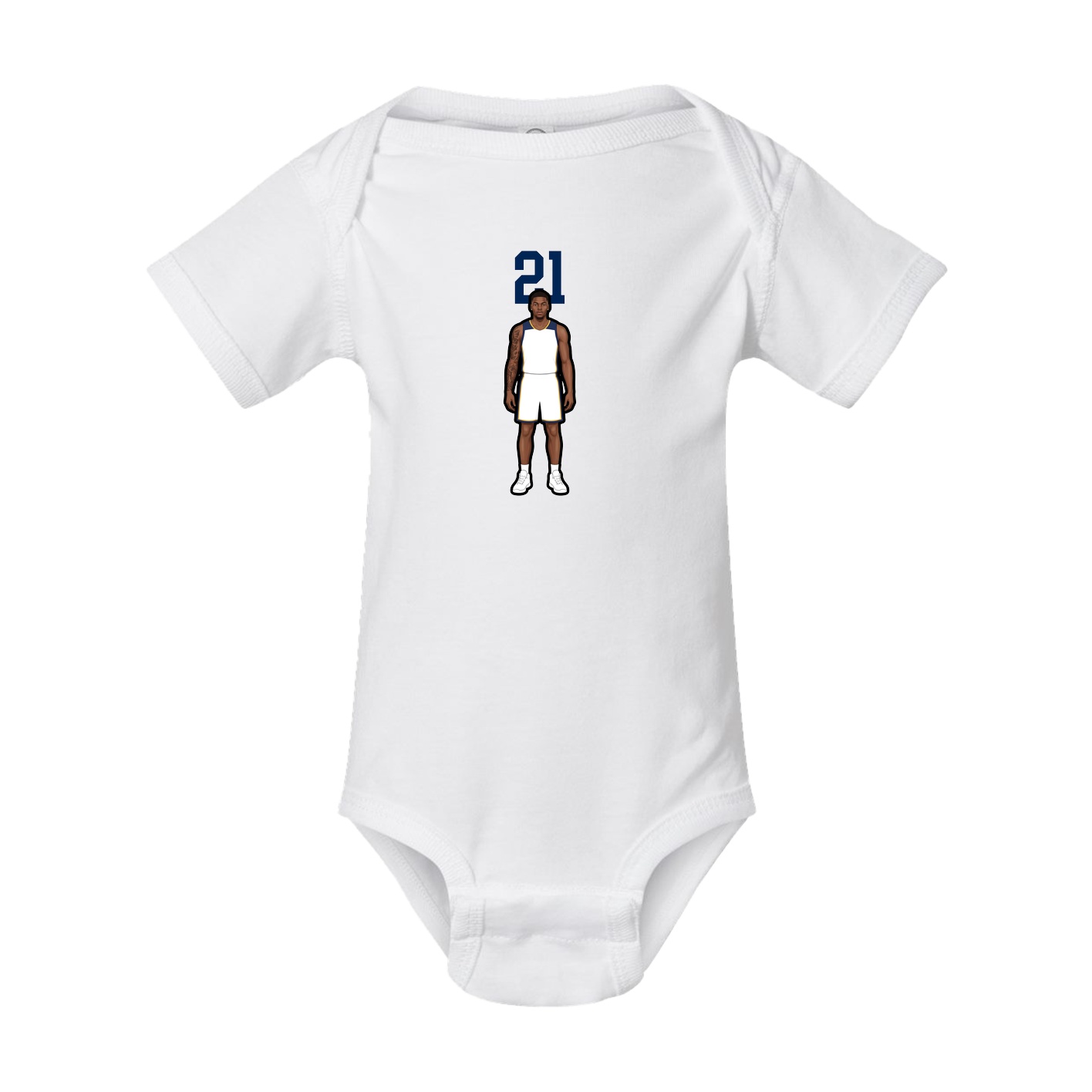 Baby Onesie — Number Top in White