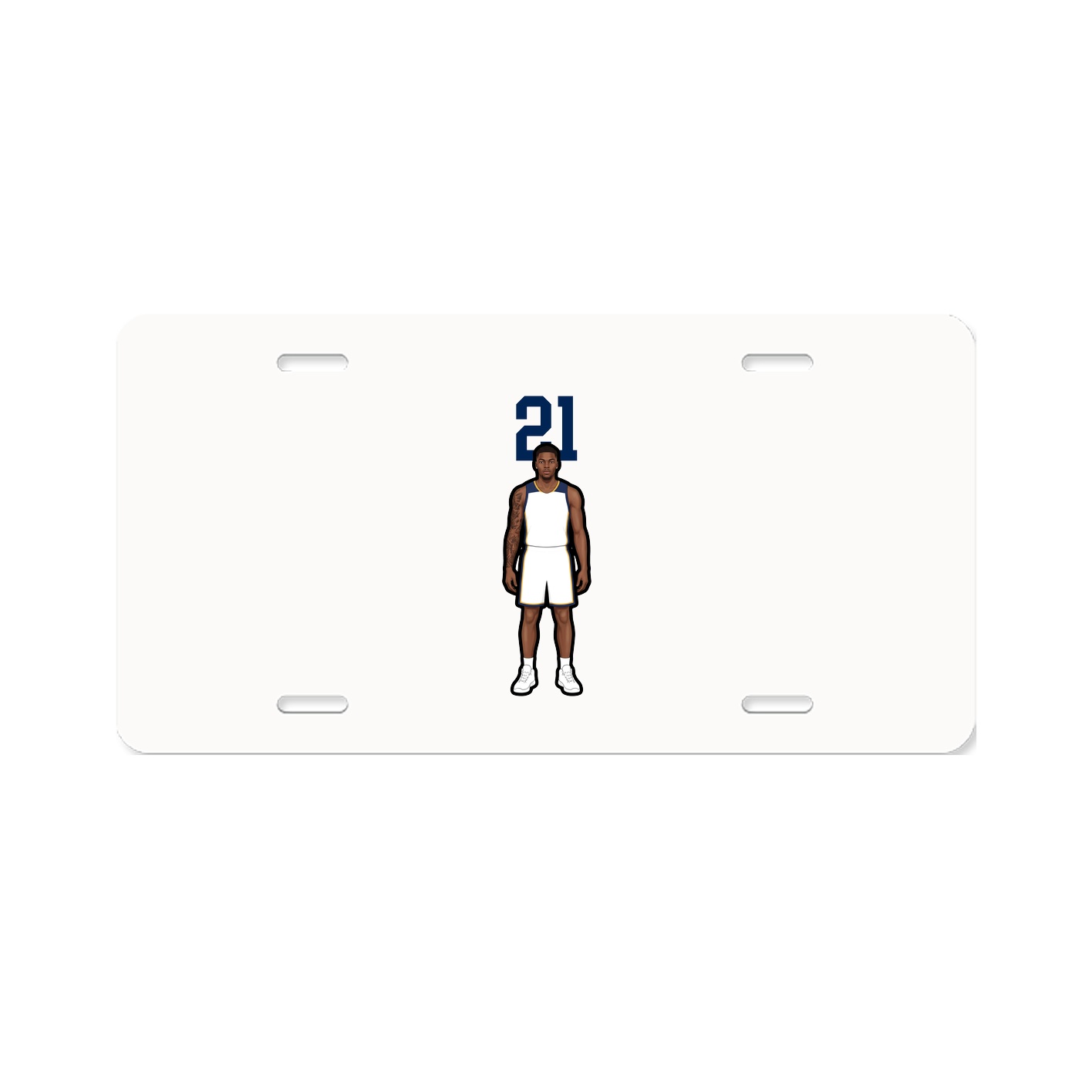 License Plate — Number Top in Classic