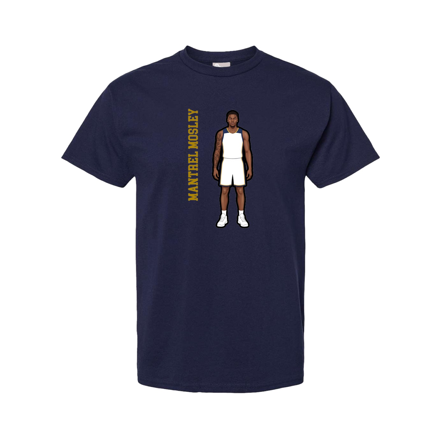 Youth Tee — Name Vertical in Navy