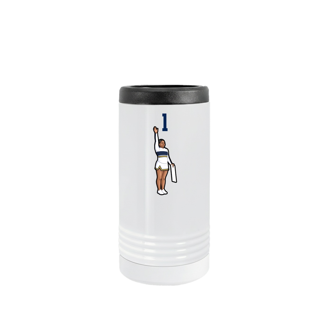 Slim Beverage Holder — Number Top in White