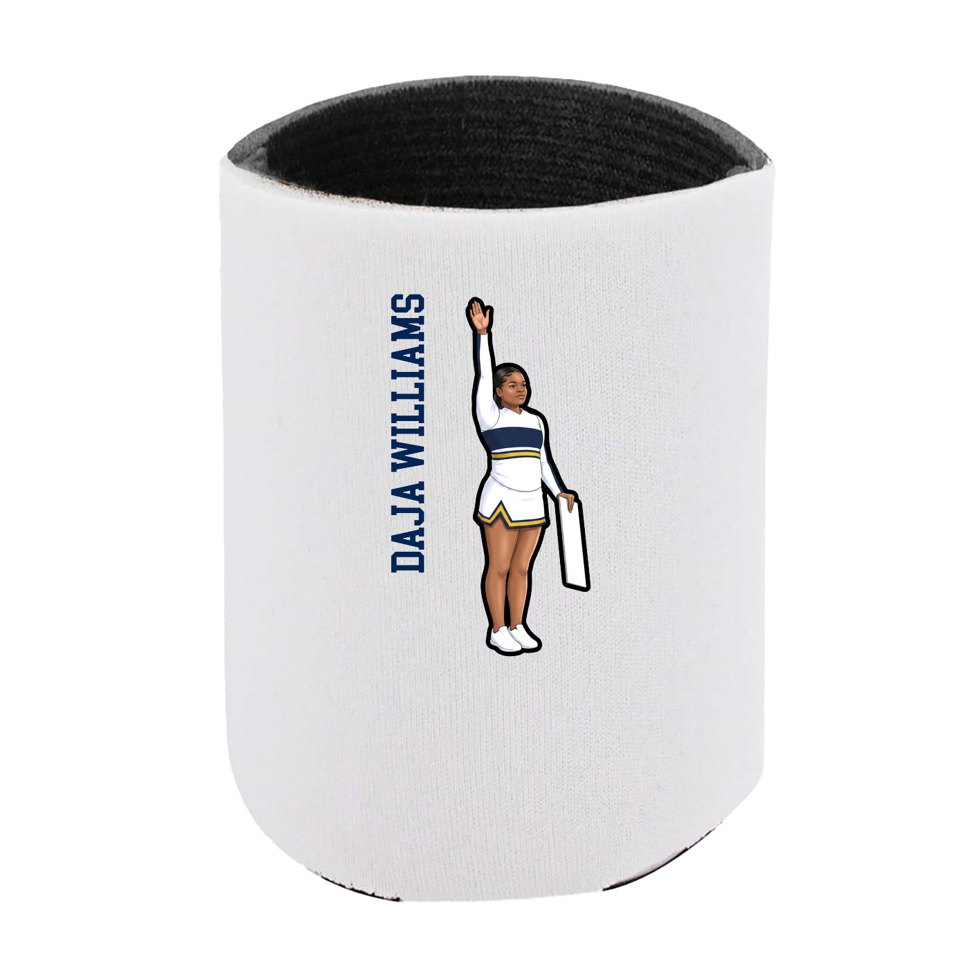 Can Holder — Name Vertical in White