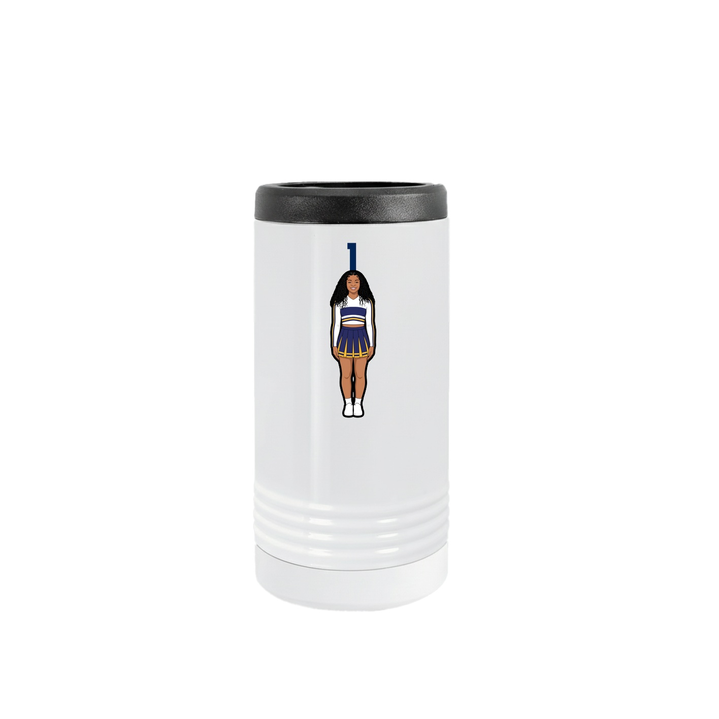 Slim Beverage Holder — Number Top in White