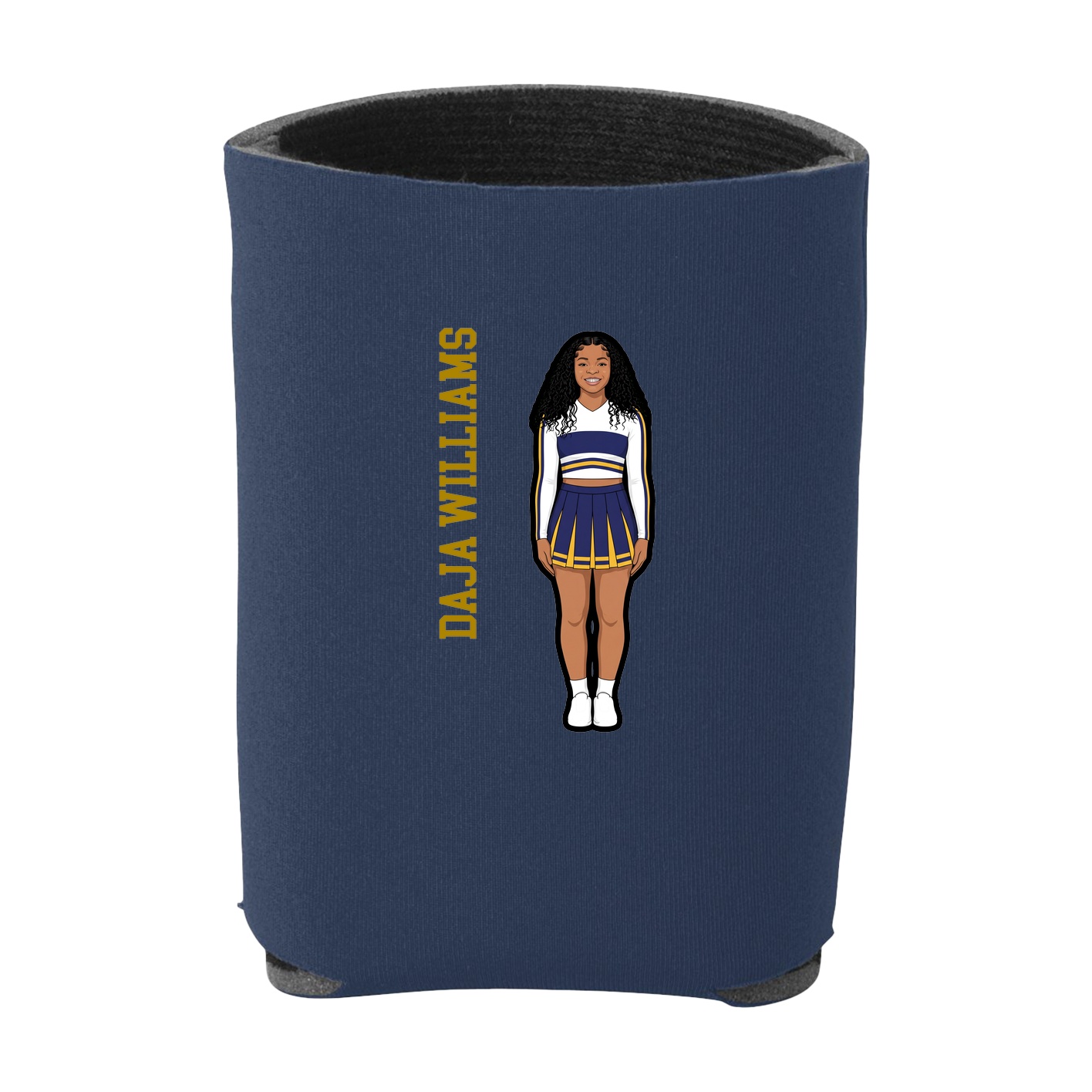 Can Holder — Name Vertical in Navy