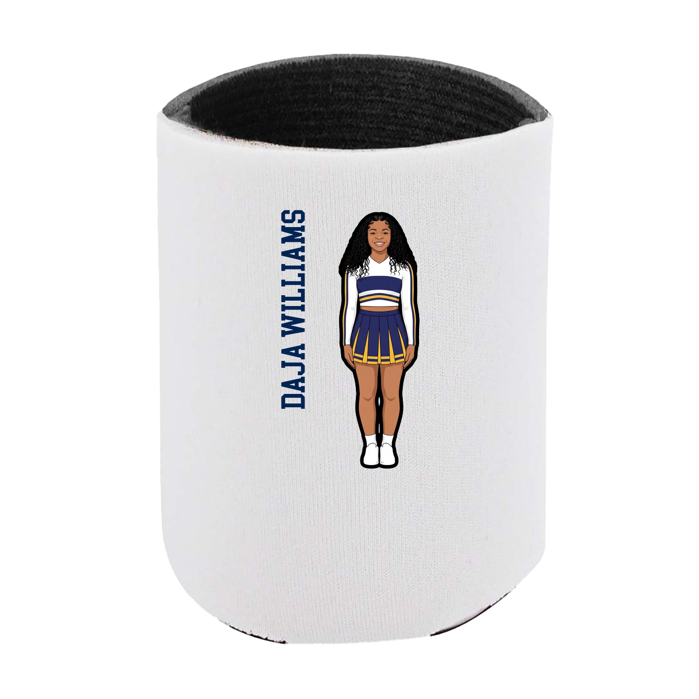 Can Holder — Name Vertical in White