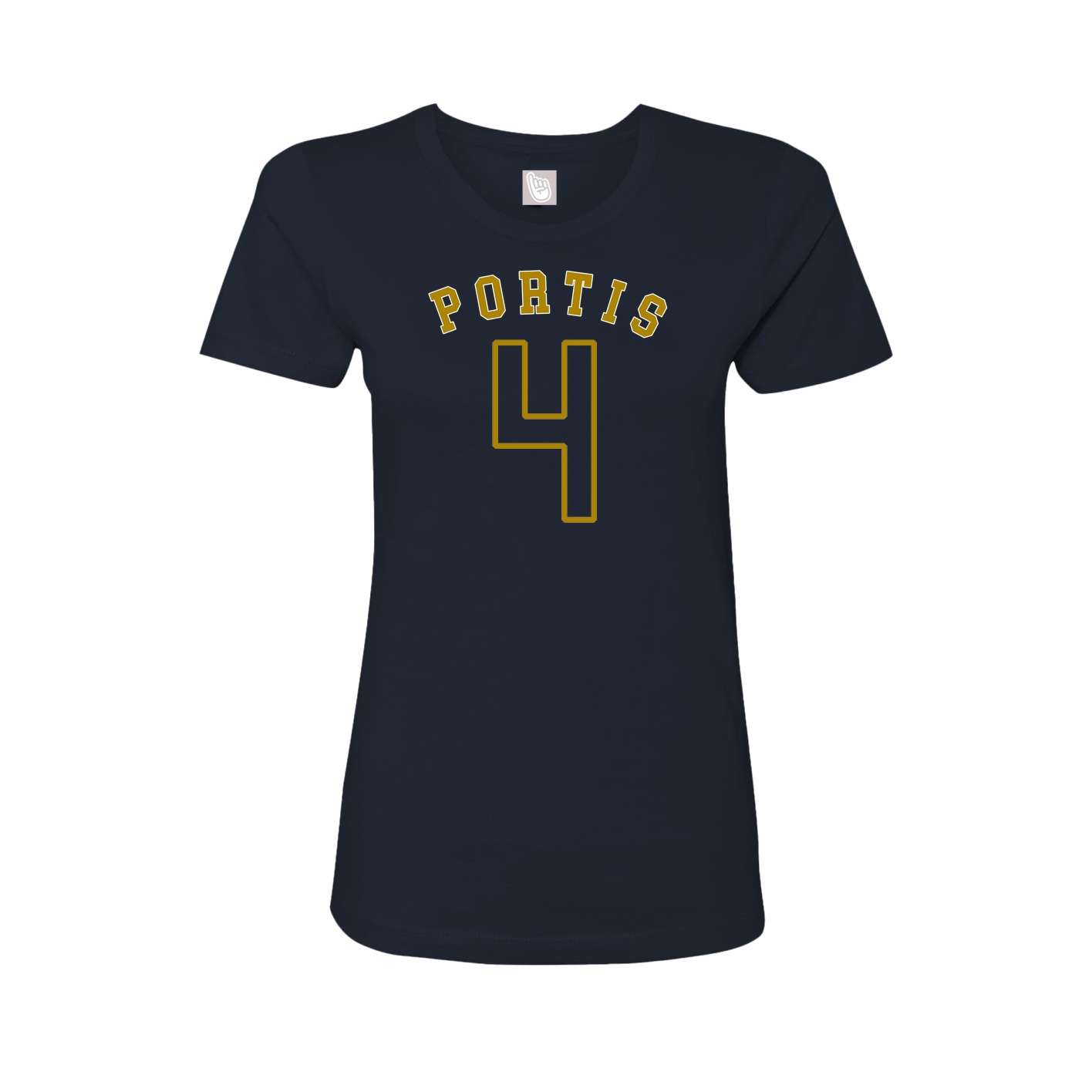 Fitted Women's Tee — Shirsey Arch in Navy