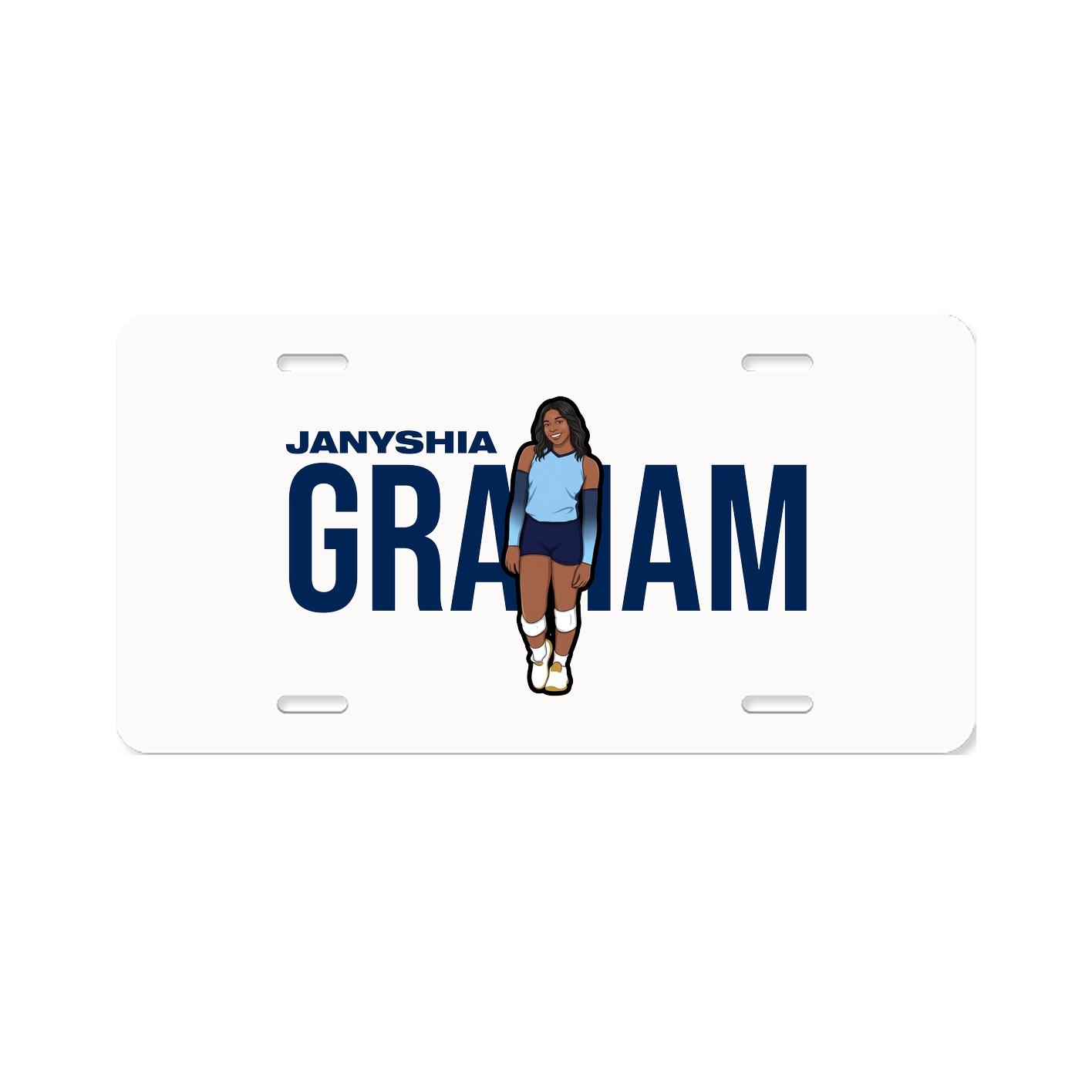 License Plate — Player Name in Classic