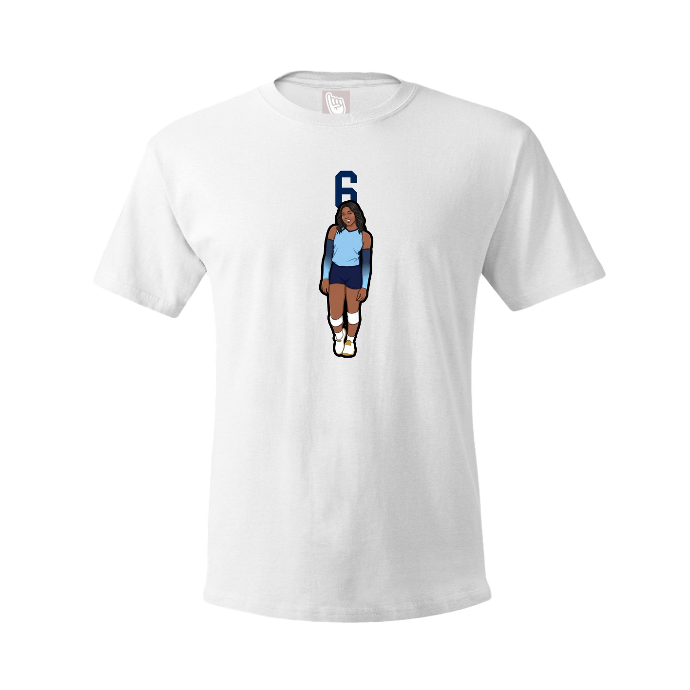 Tee — Number Top in White