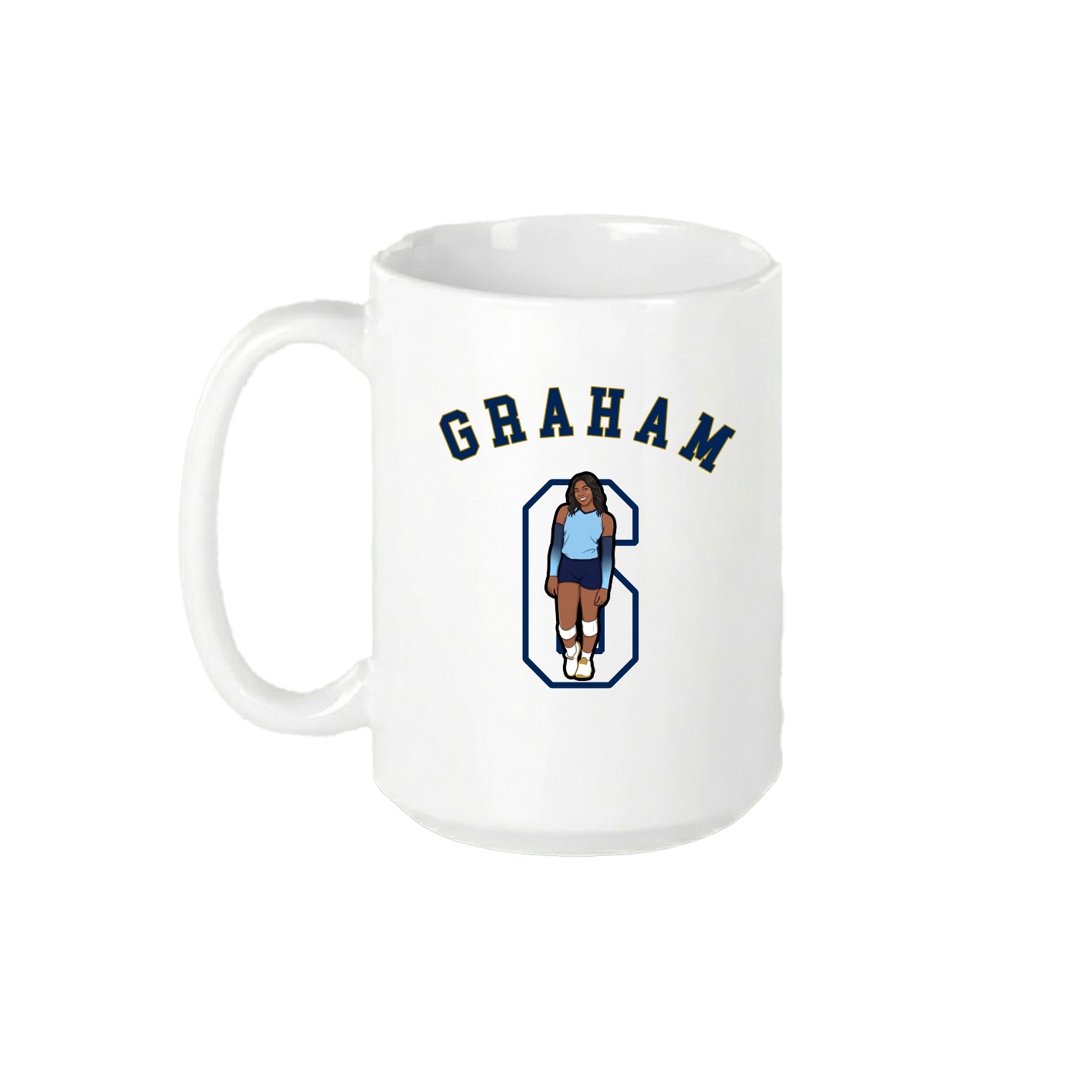 15oz Coffee Mug — Shirsey Arch in White