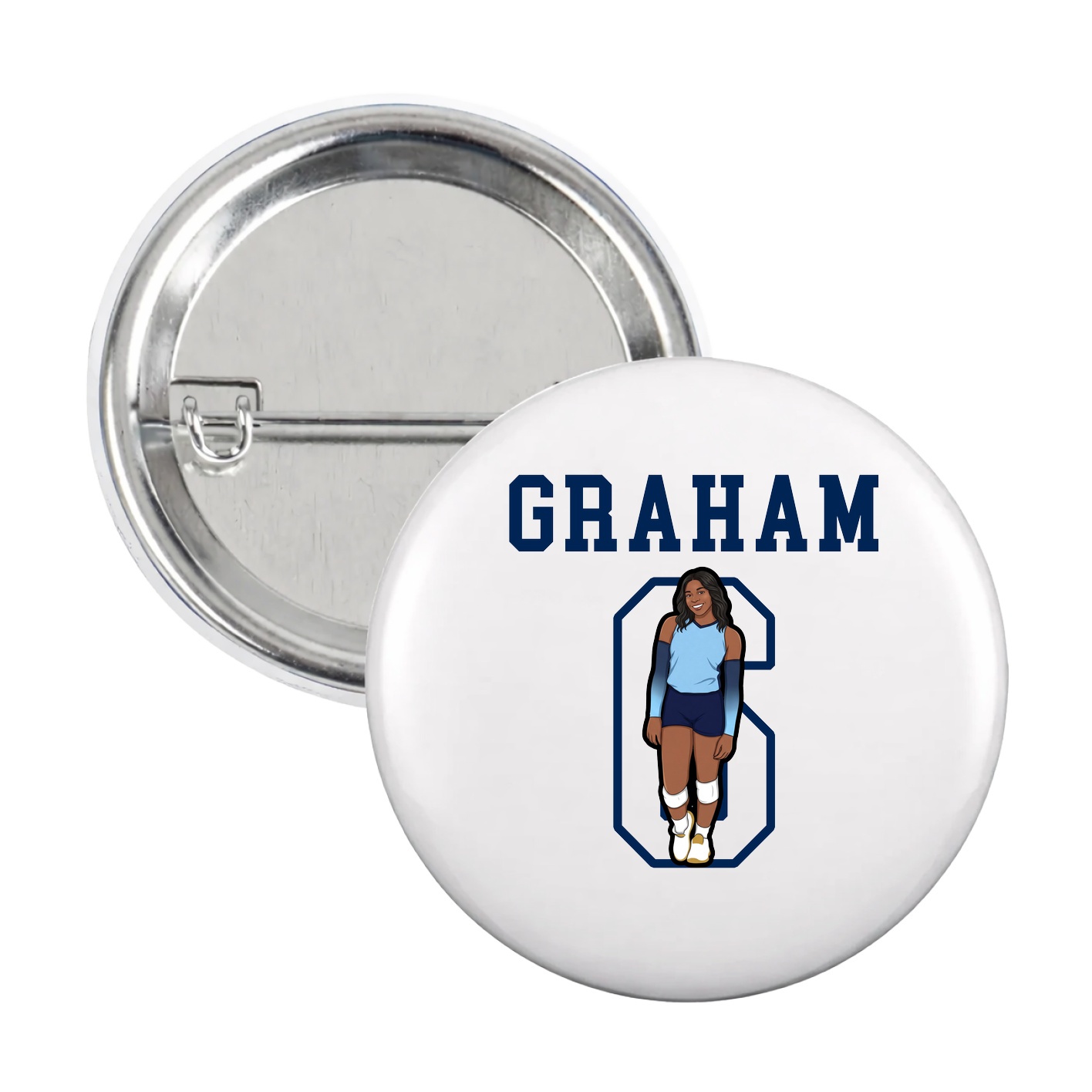 Game Day Button — Shirsey in White
