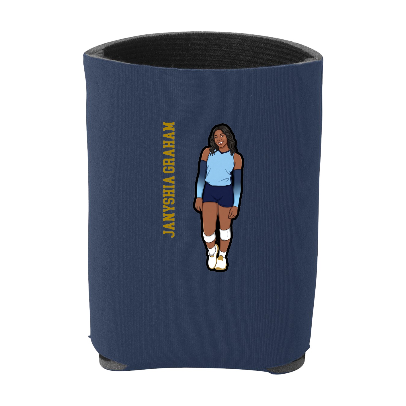 Can Holder — Name Vertical in Navy