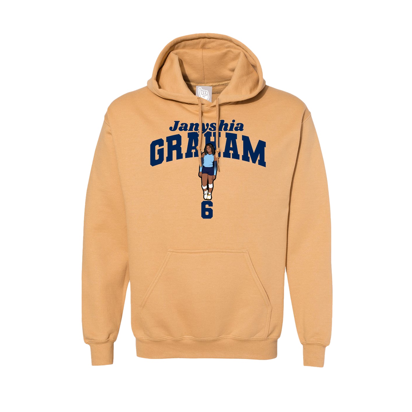 Hoodie — Signature Arch in Vegas Gold