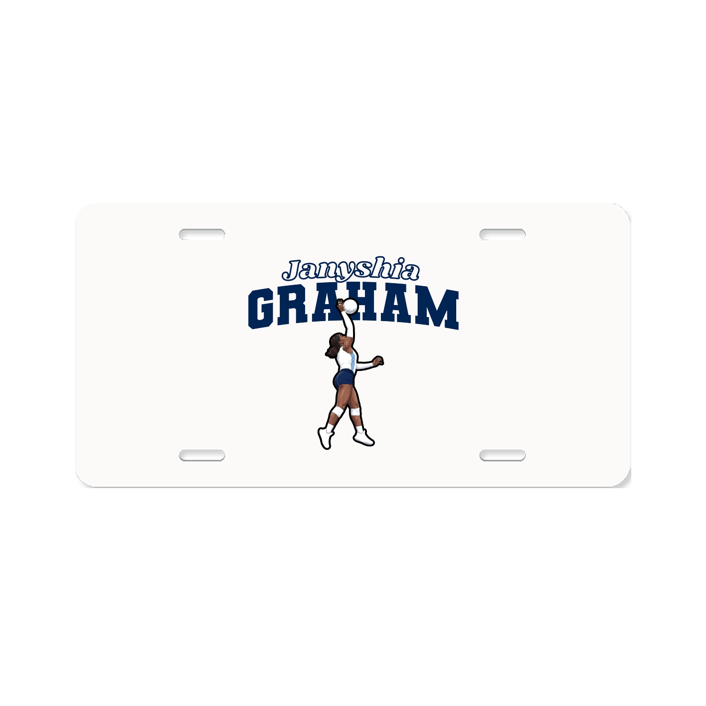 License Plate — Name Arch in Classic