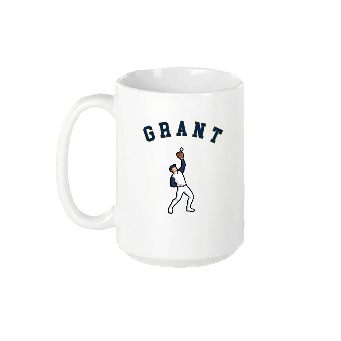15oz Coffee Mug — Shirsey Arch in White
