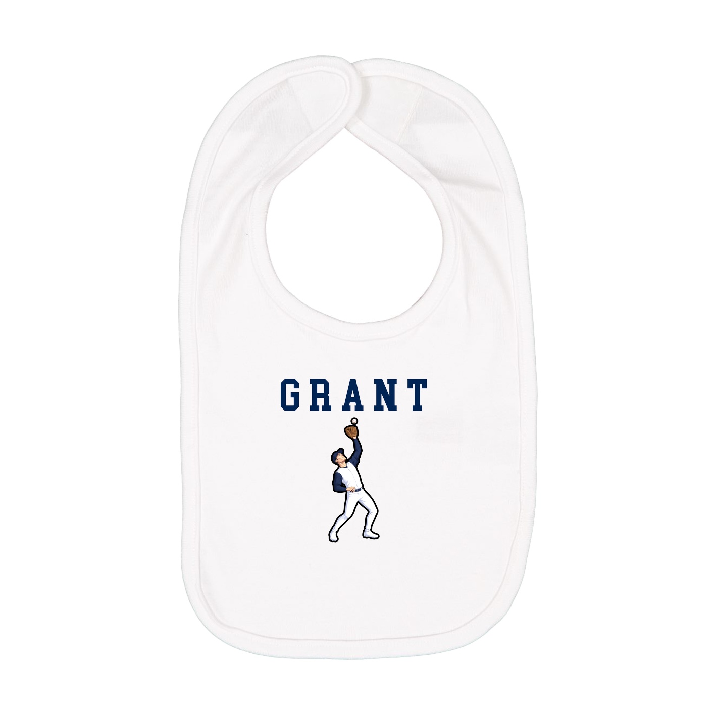 Infant Bib — Shirsey in White