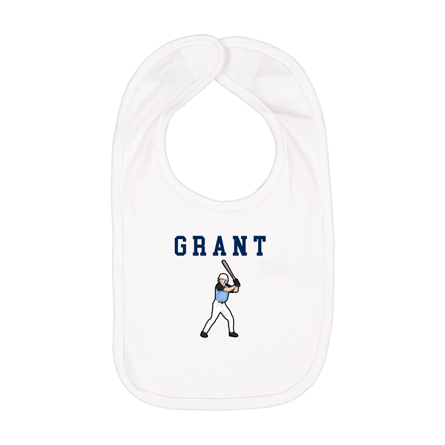 Infant Bib — Shirsey in White