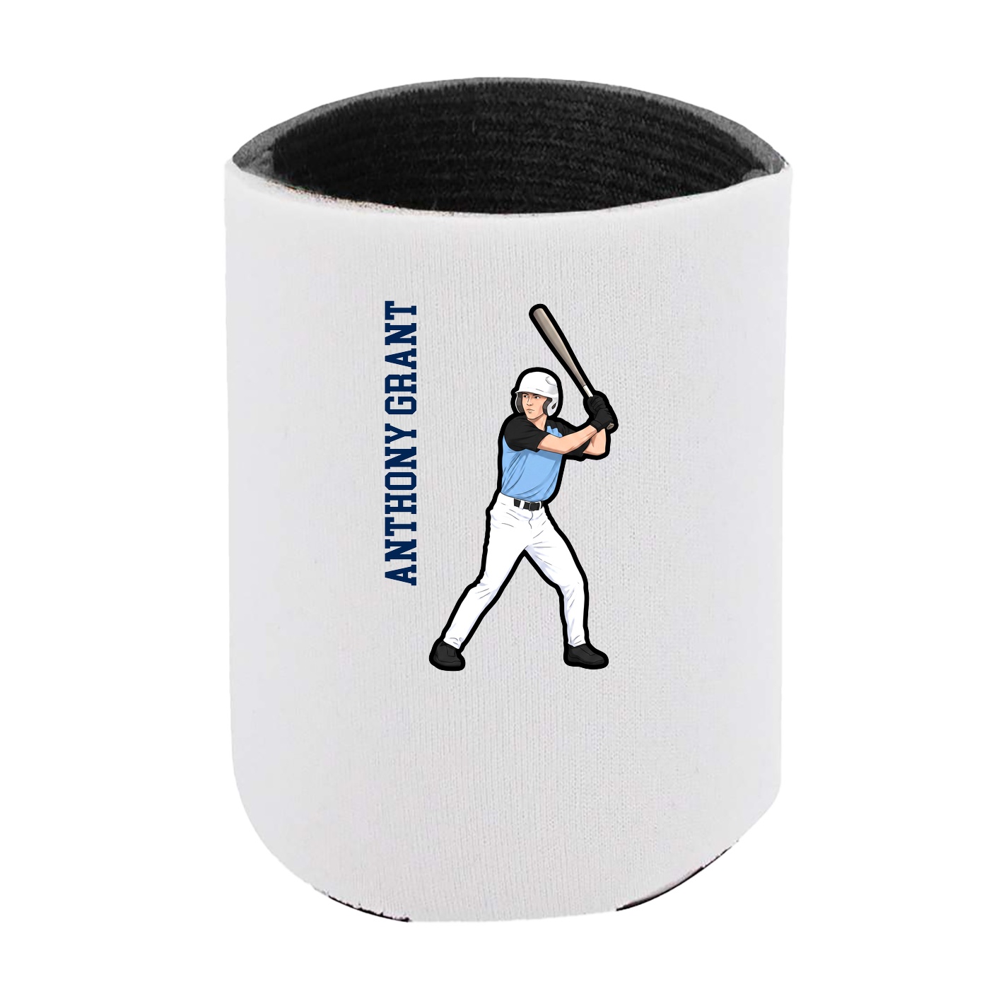 Can Holder — Name Vertical in White