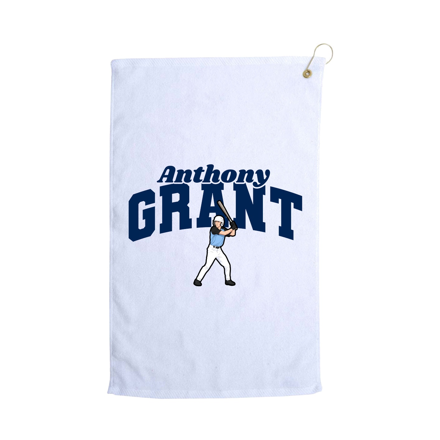 Golf Towel — Signature Arch in White