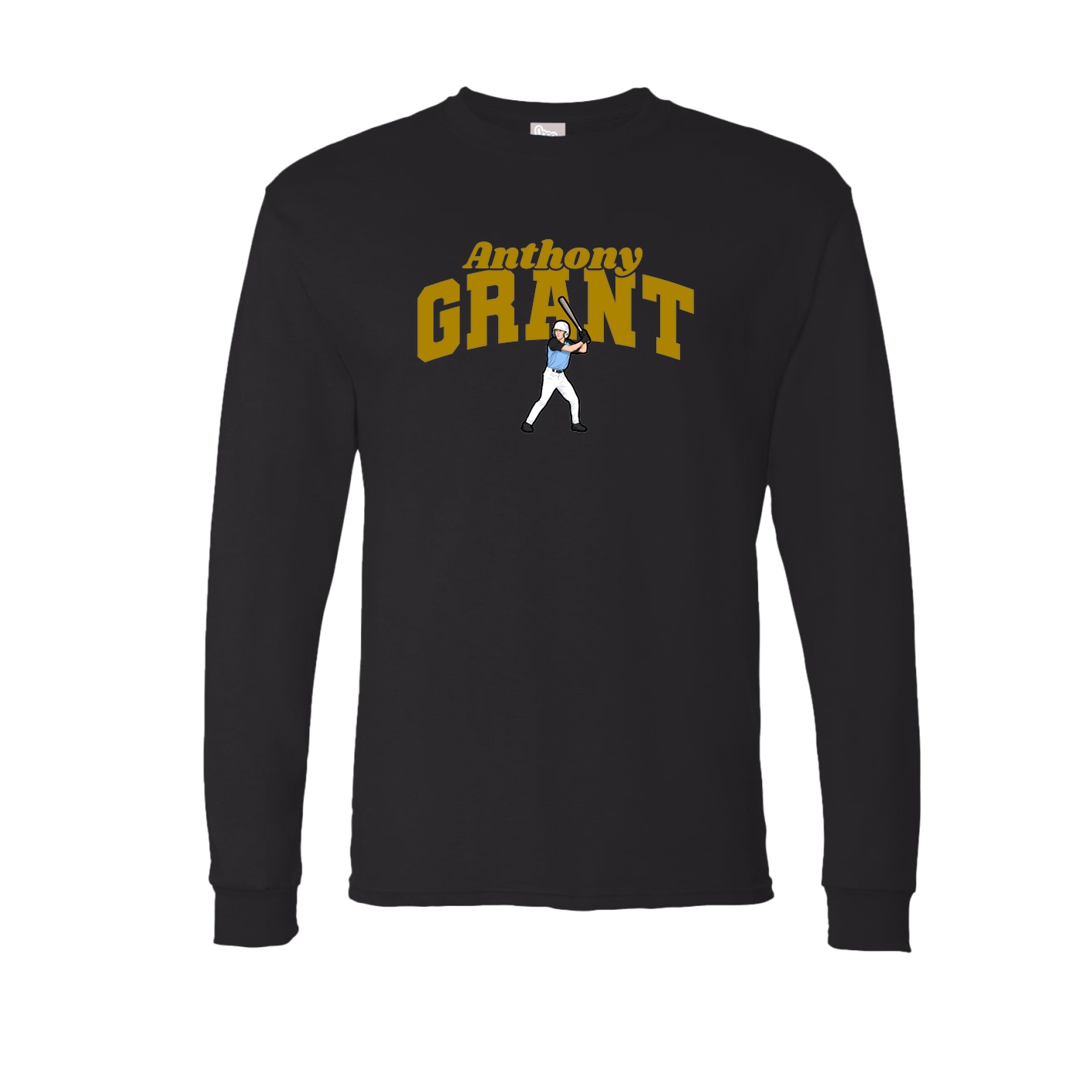 Long Sleeve Tee — Signature Arch in Black