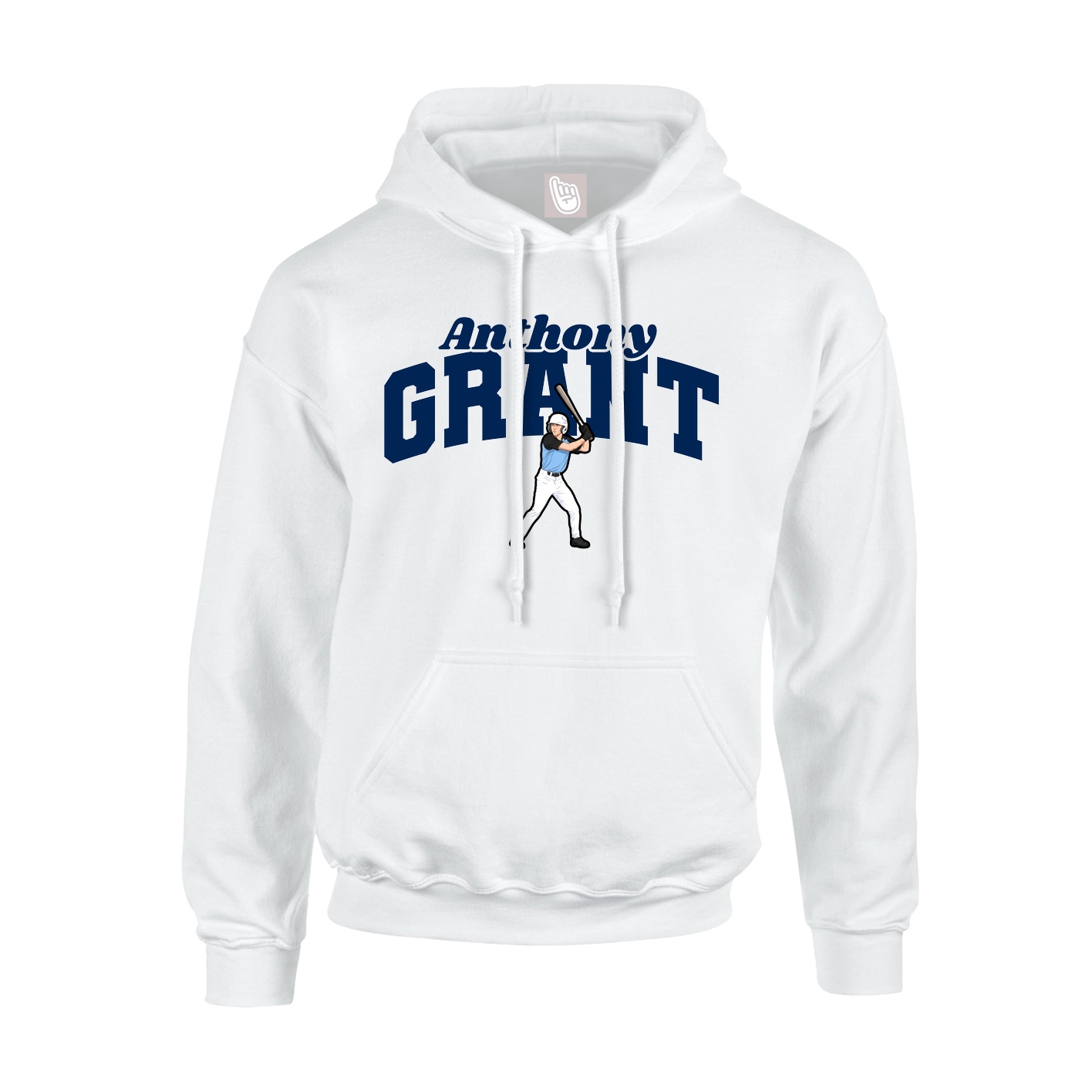 Hoodie — Signature Arch in White