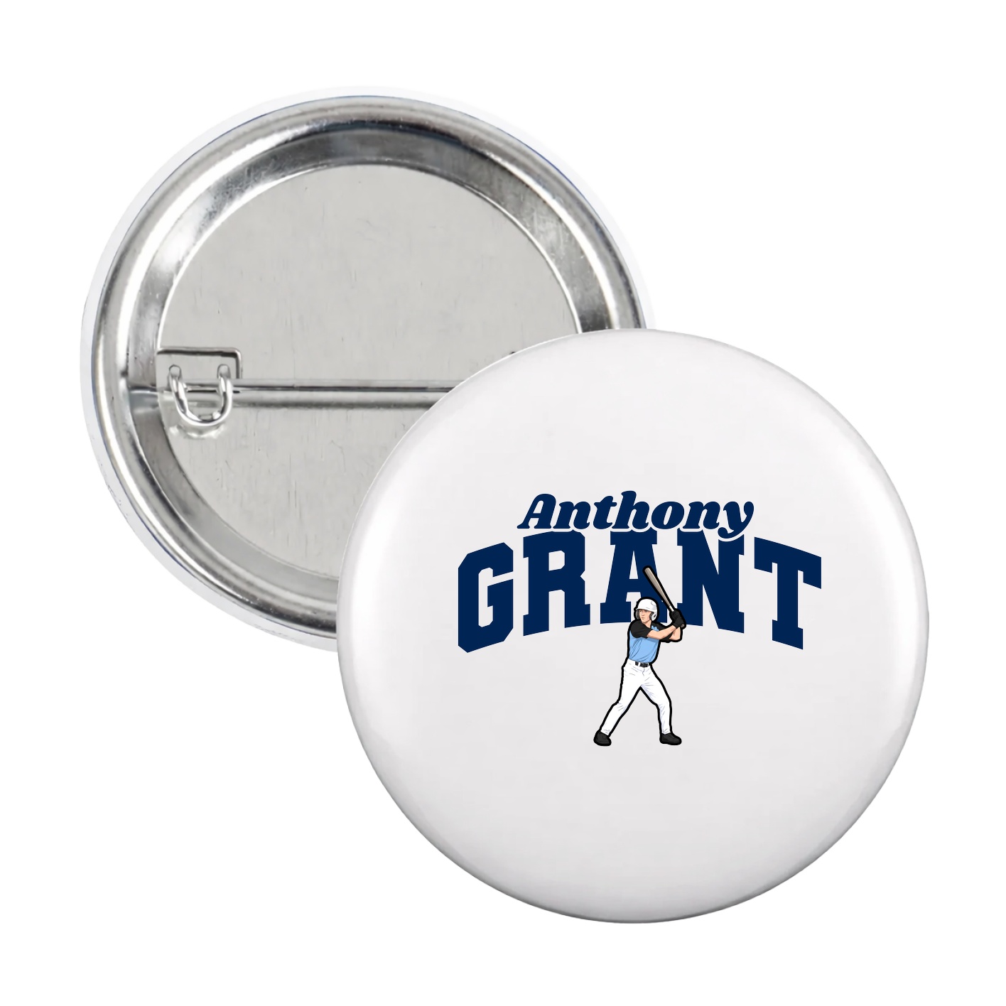 Game Day Button — Signature Arch in White