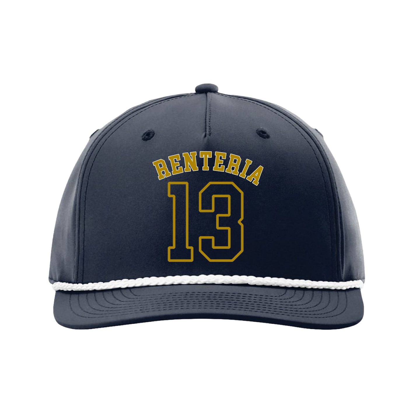 Five-Panel Classic Rope Cap — Shirsey Arch in Navy