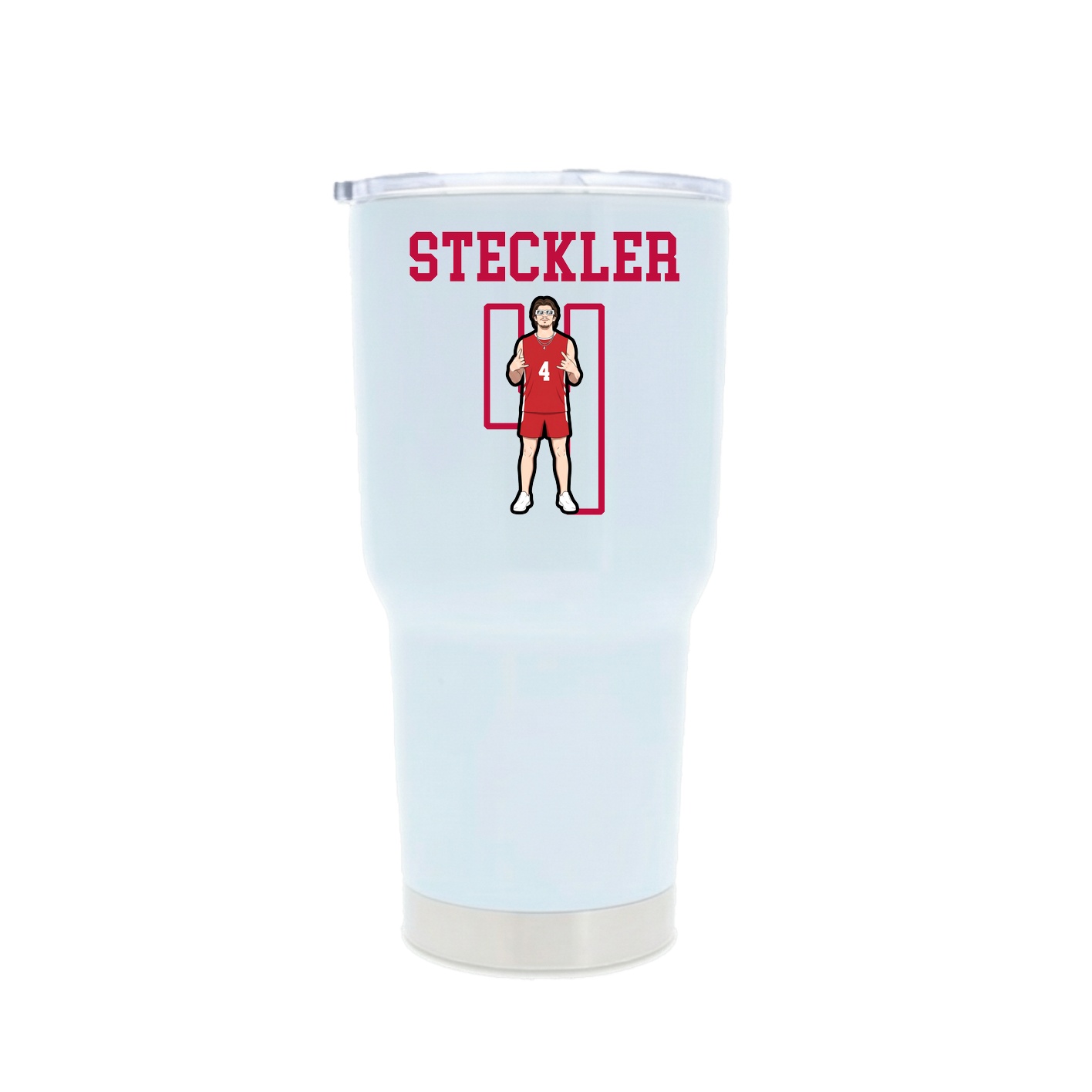 30oz Stainless Steel Tumbler — Shirsey in White