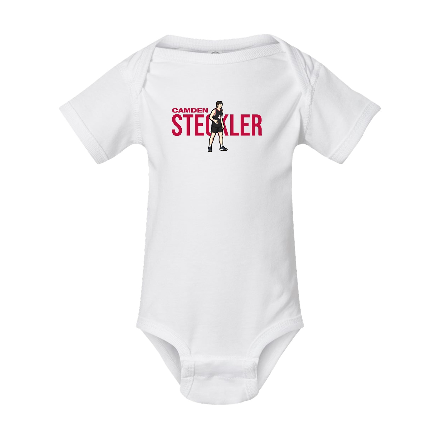 Baby Onesie — Player Name in White